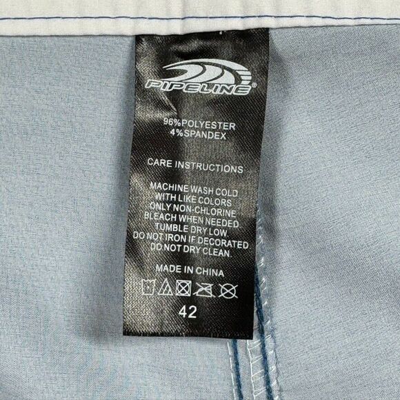 Pipeline Board Shorts Swim Trunks Mens 42 Tropical Blue,Orange,White Surfing Sun - Picture 8 of 8